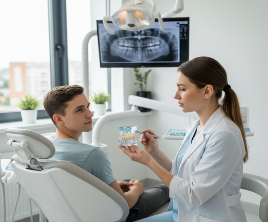 Dental crowns and bridges treatment for restoring damaged and missing teeth