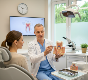 Pain-free root canal treatment in Park Street dental clinic